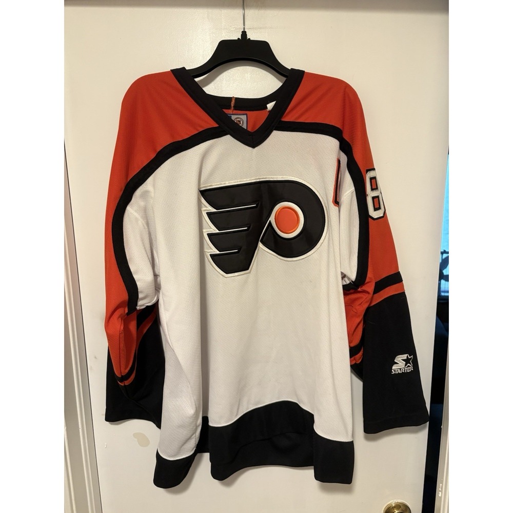 Philadelphia Flyers Jersey XL Eric Lindros Mens Starter Orange Vintage